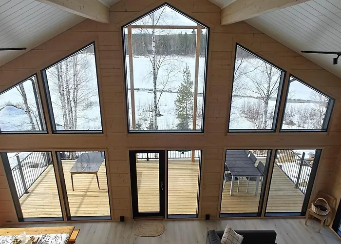 Villa New Modern Log Akasjoensuu